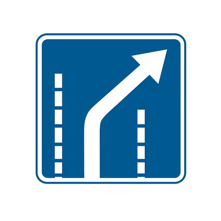 Custom Reflective Aluminum Directional Turn Road Sign