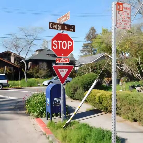 Waterproof Corrosion-Resistant Safety Metal Traffic Sign