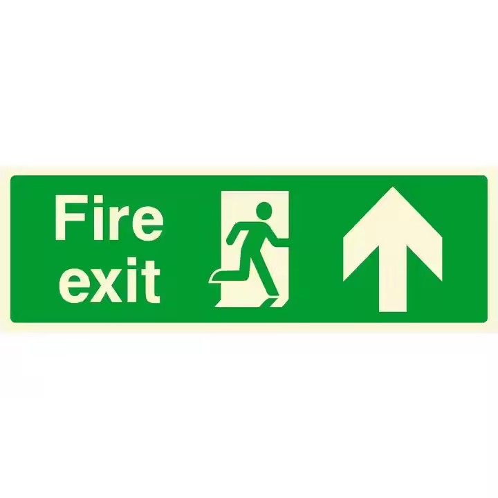 LED Corridor Emergency Exit Sign with Battery Backup