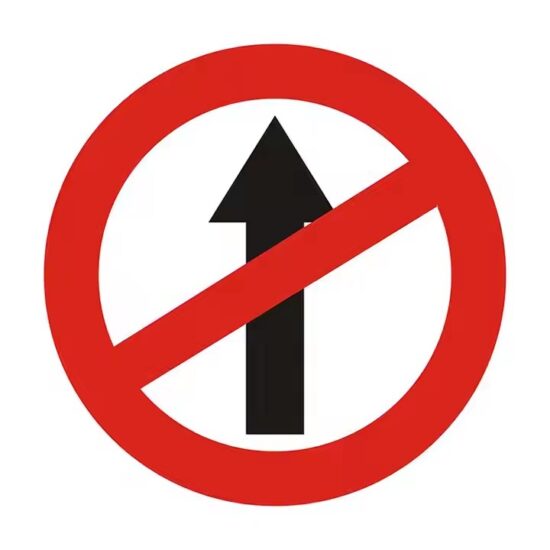 Custom Round Reflective Aluminum Traffic Guide Sign
