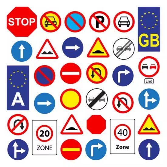 Reflective Aluminum Traffic Safety Sign