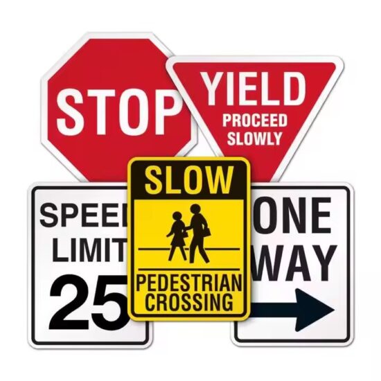 Reflective Aluminum Traffic Safety Sign