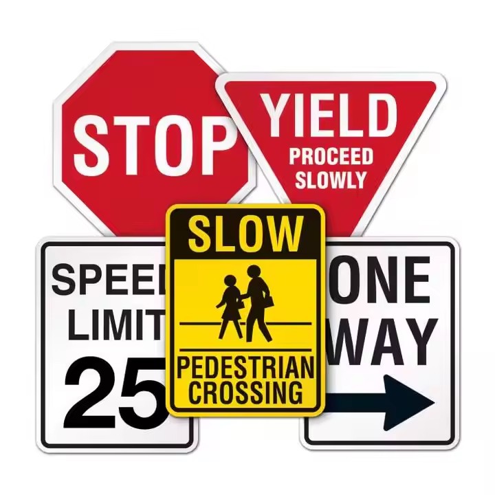 Reflective Aluminum Traffic Safety Sign