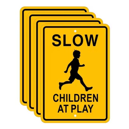 Factory Direct Reflective Road Warning Sign for School Zone Safety