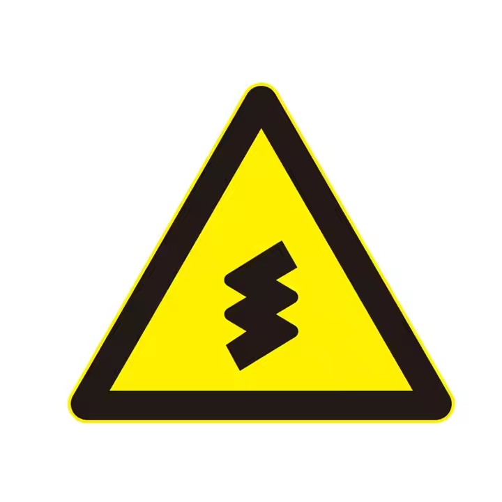 Durable Reflective Triangular Safety Warning Sign for Road and Industrial Use