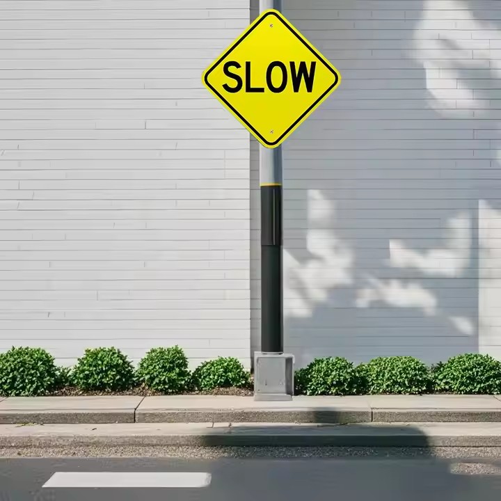 Reflective Outdoor School Zone Traffic Safety Sign for Pedestrian Protection