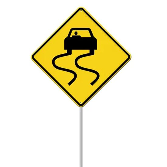 Reflective Metal Warning Traffic Road Sign