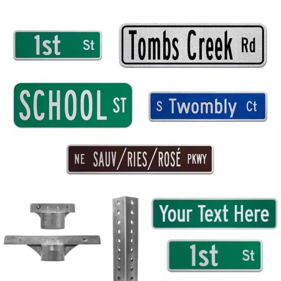Wholesale Personalized Reflective Street Name Sign for Traffic Roads