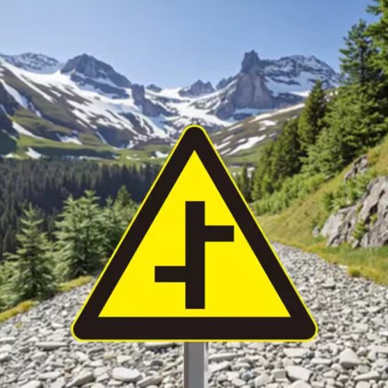 Best-Selling Reflective Aluminum Traffic Safety Warning Sign for Outdoor Use