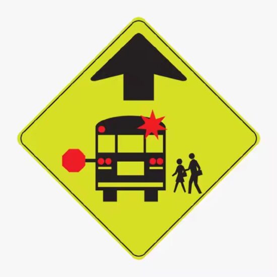 Reflective Custom School Warning Sign for Pedestrian Safety