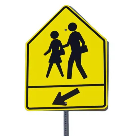 Reflective Custom School Warning Sign for Pedestrian Safety
