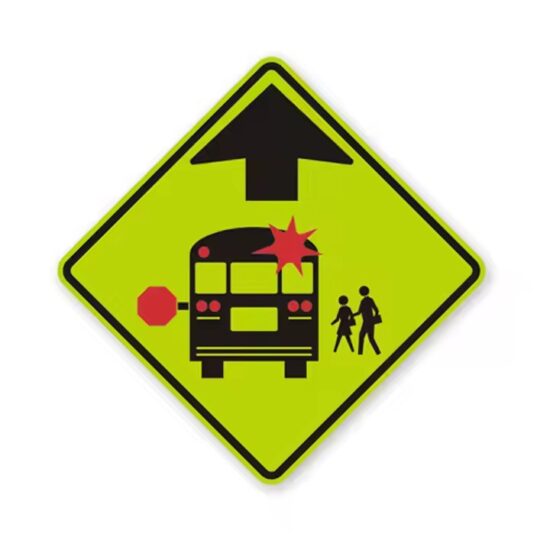 Reflective Slow Down Traffic Sign for School Zone Safety