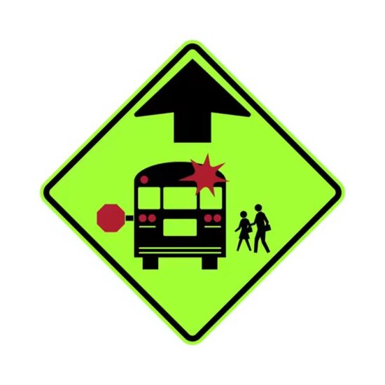 Reflective Slow Down Traffic Sign for School Zone Safety