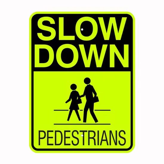 High-Quality Reflective School Zone Safety Sign for Pedestrian Protection