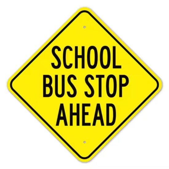 High-Quality Reflective School Zone Warning Sign for Child Pedestrian Safety