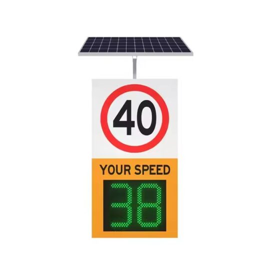 Solar Radar Speed Limit Sign with LED Display for Smart Road Safety