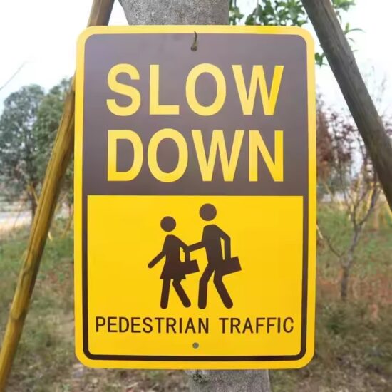 Durable Waterproof Reflective School Zone Safety Sign