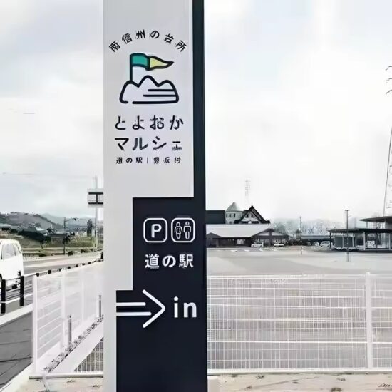 Weatherproof Outdoor Direction Sign Installed in Rainy Area