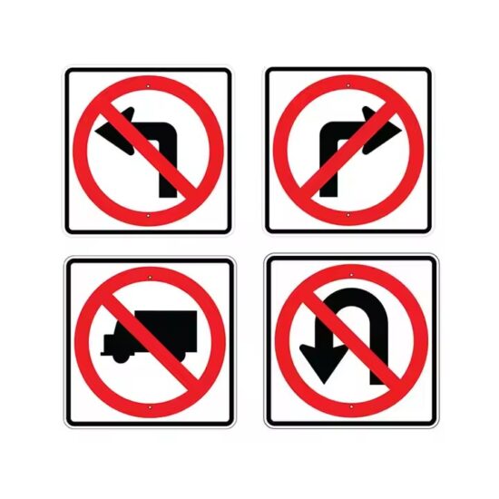 High-quality reflective safety regulatory traffic sign