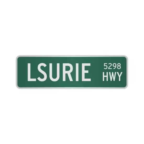 Reflective metal safety road sign for outdoor traffic control