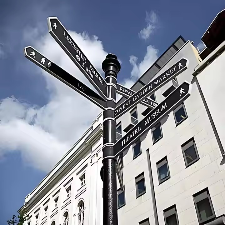 High-quality waterproof aluminum road sign for outdoor traffic safety