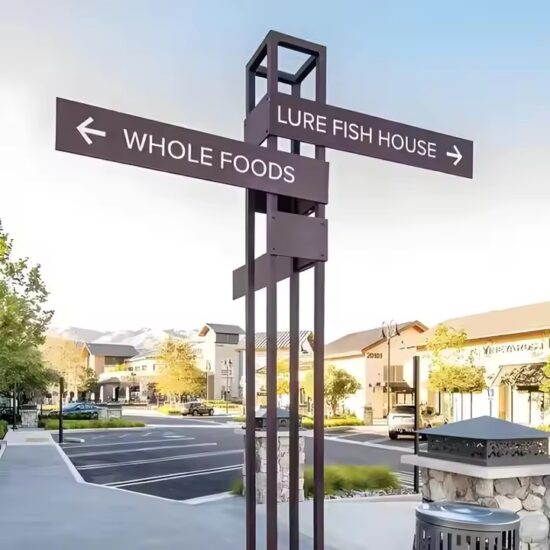 High-quality waterproof aluminum road sign for outdoor traffic safety