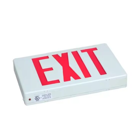 LED Emergency Exit Sign with Dual Arrow Directional Options