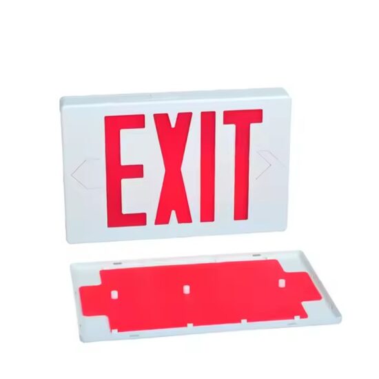 LED Emergency Exit Sign with Dual Arrow Directional Options