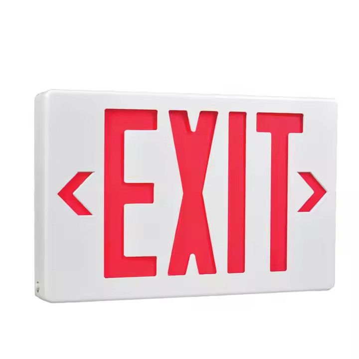 LED Emergency Exit Sign with Dual Arrow Directional Options