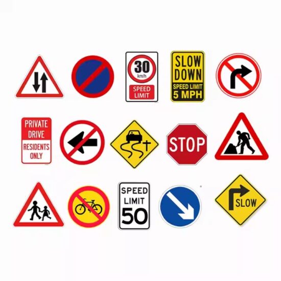 Custom High-Visibility Reflective Road Safety Sign