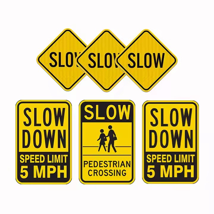 Custom Reflective Aluminum Traffic Sign for Road Safety