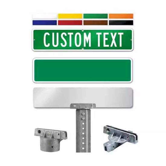 High-Quality Reflective Street Name Sign for Road Navigation
