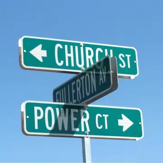 High-Quality Reflective Street Name Sign for Road Navigation