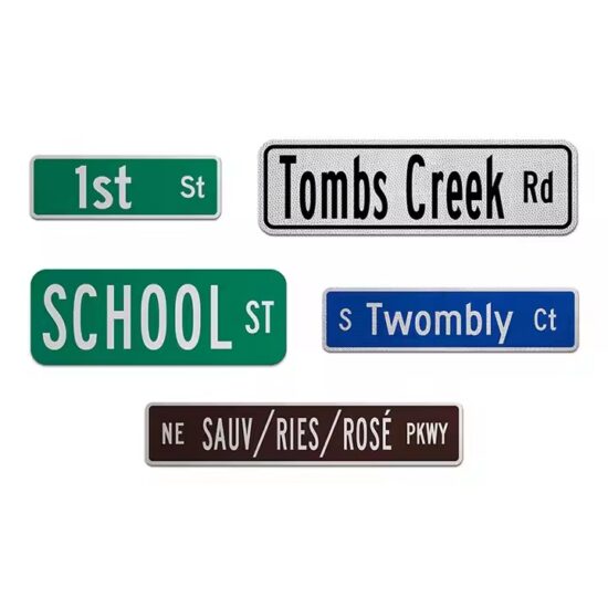 High-Quality Reflective Street Name Sign for Road Navigation