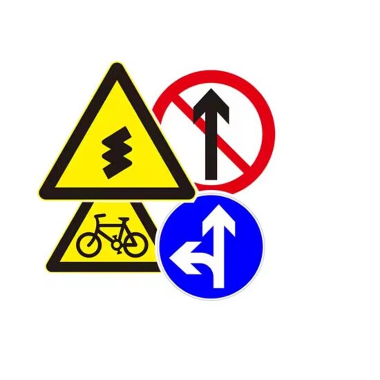 Best-Selling Aluminum Traffic Guide Sign with Reflective Surface