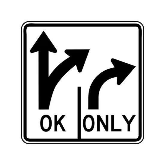 Best-Selling Aluminum Traffic Guide Sign with Reflective Surface