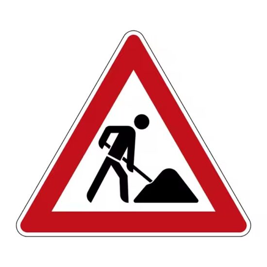 High-Intensity Reflective Aluminum Road Construction Sign