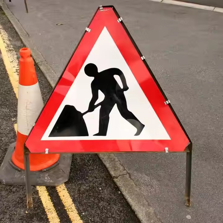 High-Intensity Reflective Aluminum Road Construction Sign