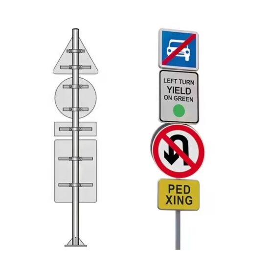 Custom Patterned Reflective Warning Traffic Road Sign