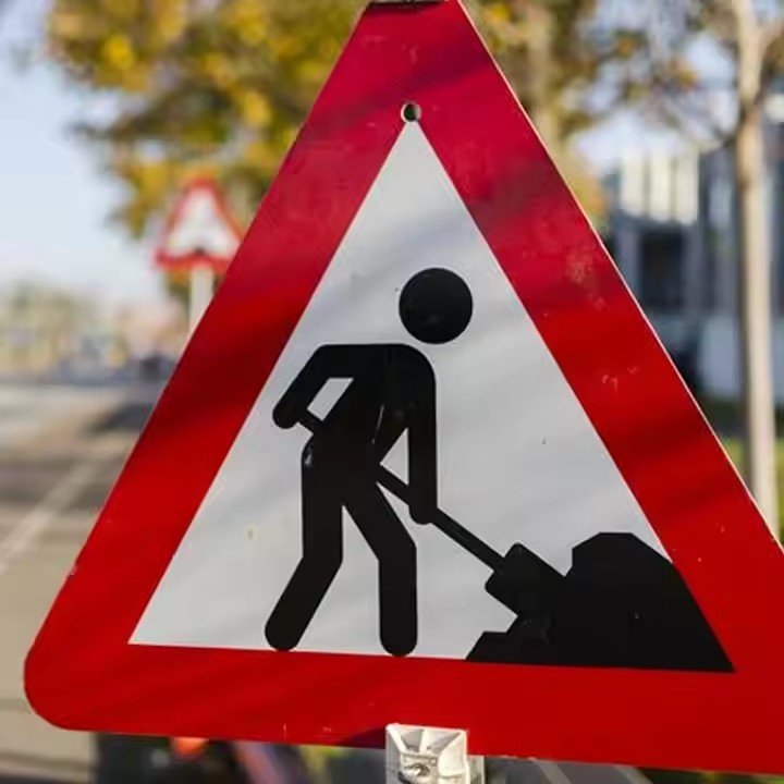 High Intensity Reflective Aluminum Road Work Sign