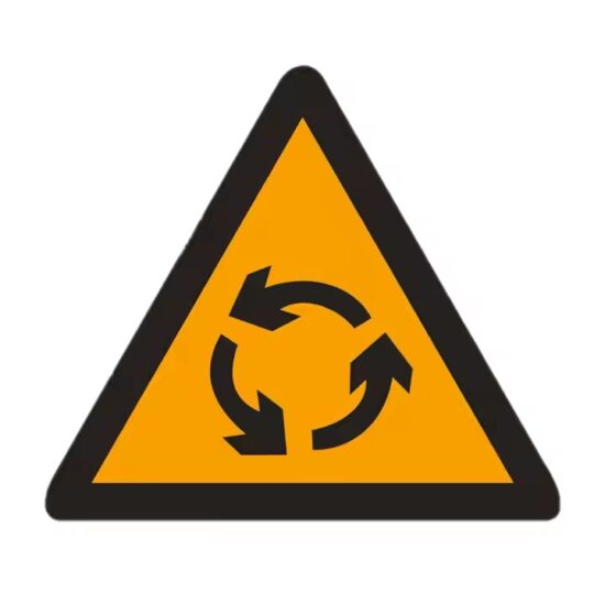 Custom Aluminum Warning Road Sign with Reflective Surface