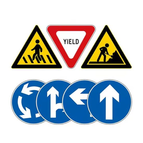 Custom aluminum reflective traffic safety signs with high visibility