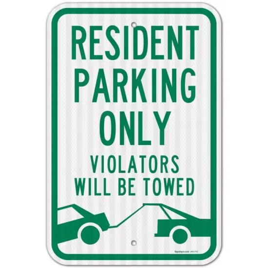 Custom reflective traffic signs with high visibility for road safety
