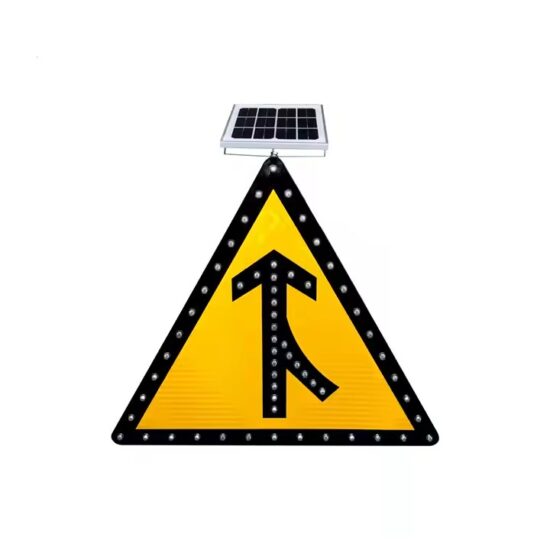 Custom LED reflective road safety warning signs with high visibility