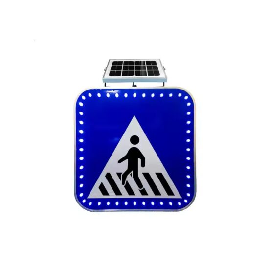 Custom LED reflective road safety warning signs with high visibility