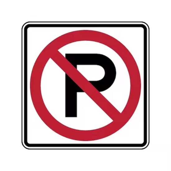 UV-Resistant Outdoor Custom No Parking Sign on Pole