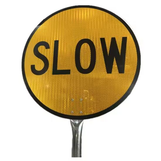 Custom outdoor road safety reflective signs with high visibility and weather resistance