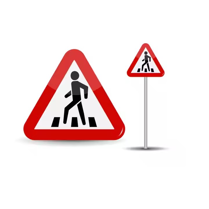 Custom Pedestrian Safety Metal Traffic Sign