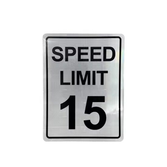 Custom Reflective Road Speed Limit Warning Sign for Traffic Control
