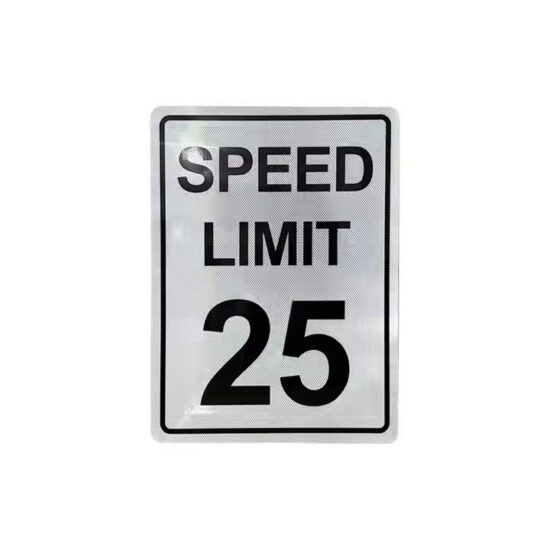 Custom Reflective Road Speed Limit Warning Sign for Traffic Control